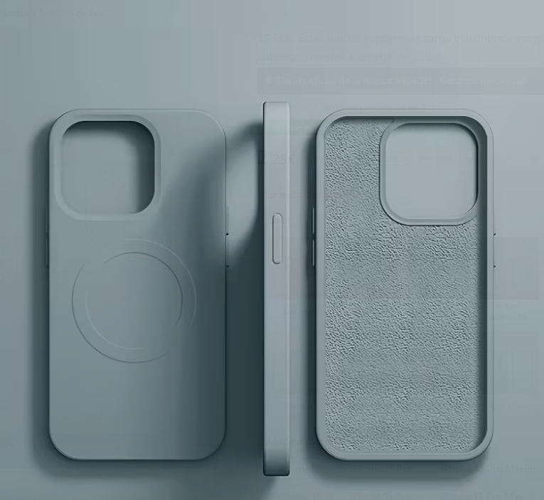 Funda Mate de Silicona Magnética Premium para iPhone